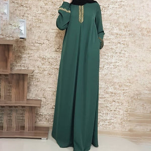 2020 NEW Dubai kaftan Dress Muslim Party Abaya Women Arabic Lace Cardigain Patchwork turkey Islam Prayer caftan marocain dresses