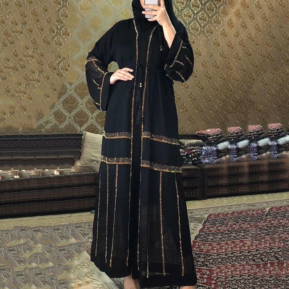 MD Black Abaya Dubai Turkey Muslim Hijab Dress 2021 Caftan Marocain Ar TrendycollectionB MD Black Abaya Dubai Turkey Muslim Hijab Dress 2021 Caftan Marocain Ar TrendycollectionB